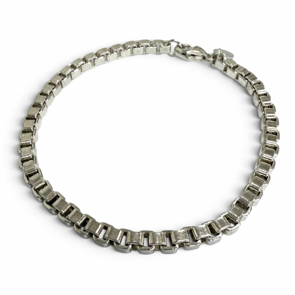 TIFFANY&Co. Tiffany Venetian SV925 Chain Bracelet, Silver, Weight 17g, Men's/...